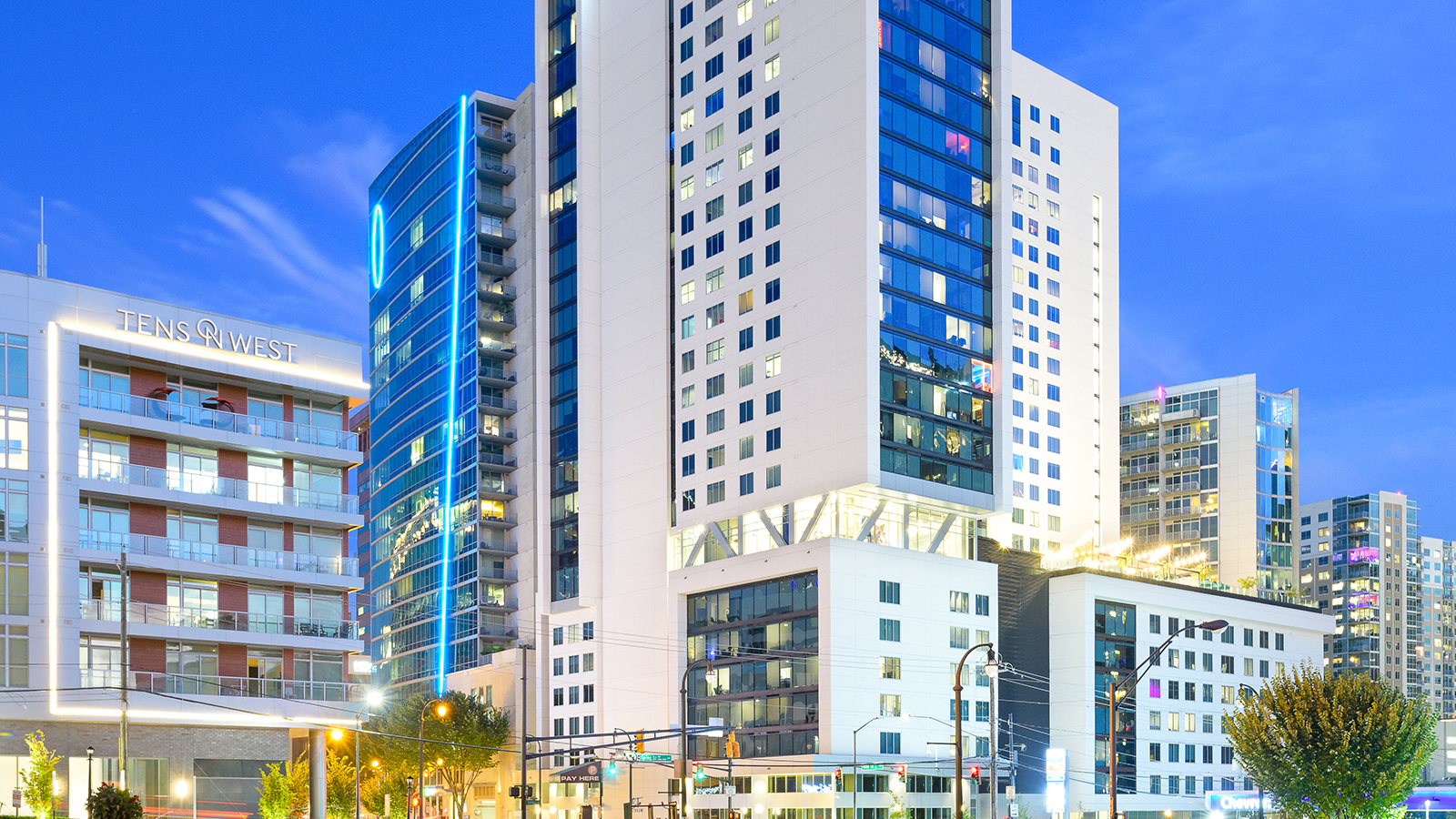 street view of apartments