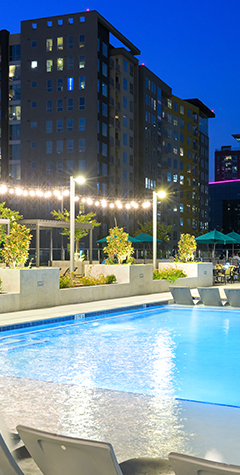 resort style pool