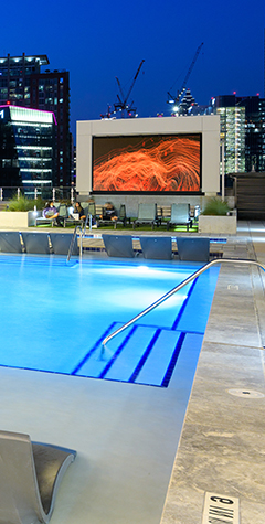 resort style pool