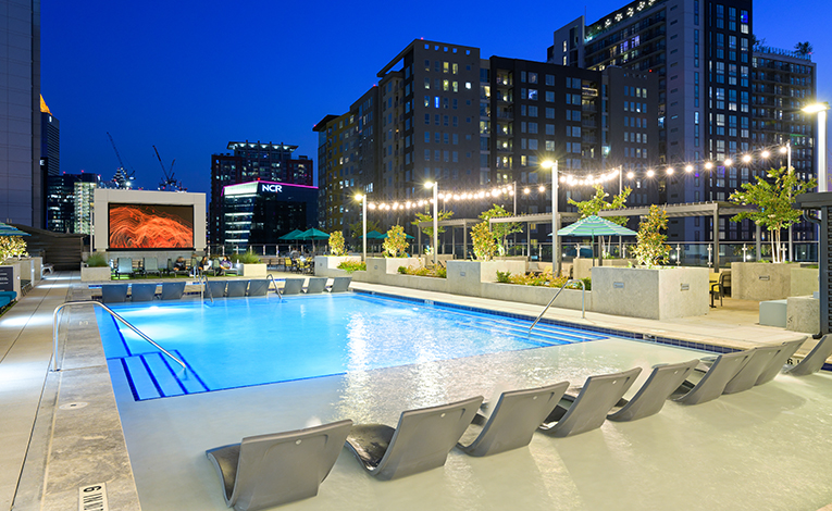 resort style pool