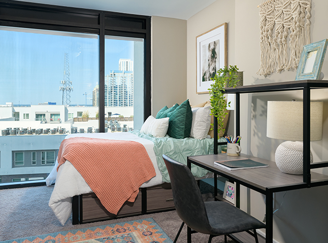 furnished bedroom