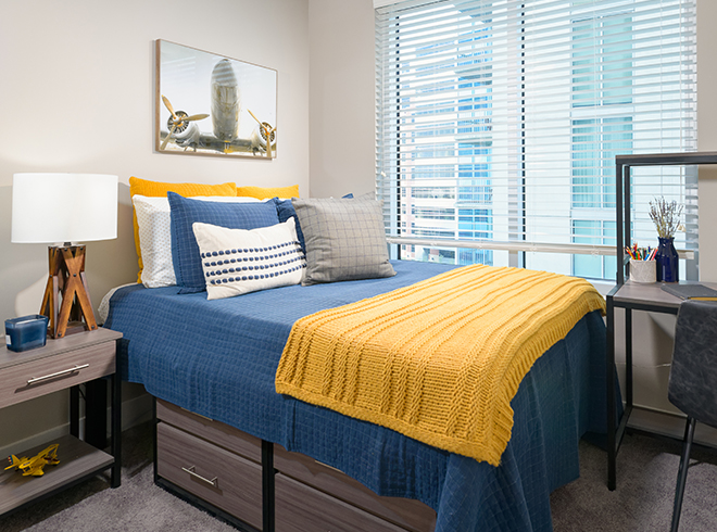 furnished bedroom