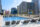 lounge chairs by pool
